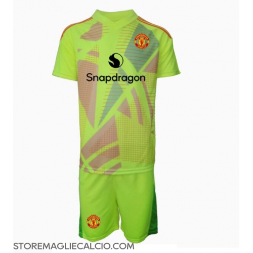 Manchester United Portiere Maglia Gara Trasferta Repliche 2024-25 Bambino Maniche Corte Manchester United Portiere Maglia Gara Trasferta Repliche 2024-25 Bambino Maniche Corte